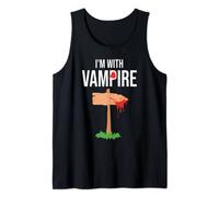 Halloween T-shirt Im With The Vampire Costume Halloween Tank Top