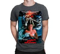 Halloween T-Shirt Nightmare on Elm Street Movie Poster Horror Mens T Shirts #HD Dark Heather Grey S