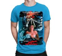 Halloween T-Shirt Nightmare on Elm Street Movie Poster Horror Mens T Shirts #HD Sapphire M