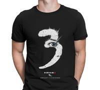 Halloween T-Shirt Scream 3 Movie Poster Horror Scary Spooky Mens T Shirts #HD1 Black L