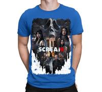 Halloween T-Shirt Scream 6 Movie Poster Horror Scary Spooky Mens T Shirts #HD1 Royal 4XL