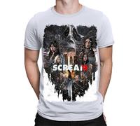 Halloween T-Shirt Scream 6 Movie Poster Horror Scary Spooky Mens T Shirts #HD1 White 5XL