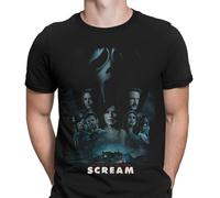 Halloween T-Shirt Scream Movie Poster Horror Scary Spooky Mens T Shirts Top #HD1 Black S
