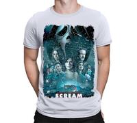 Halloween T-Shirt Scream Movie Poster Horror Scary Spooky Mens T Shirts Top #HD1 White L
