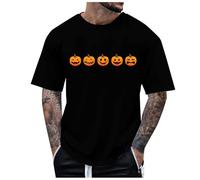 Halloween T Shirts for Men Short Sleeve Shirt, Men's Halloween Costume T-Shirt 3D Print Photo-Realistic Short Sleeve Tshirt for Halloween Party Outfit