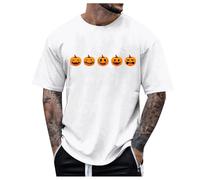 Halloween T Shirts for Men Short Sleeve Shirt, Men's Halloween Costume T-Shirt 3D Print Photo-Realistic Short Sleeve Tshirt for Halloween Party Outfit