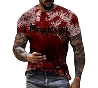 Halloween T Shirts For Men,Short Sleeve Shirts For Ladies Man Summer Fall Crewneck Print Fish Net Mesh Tops Shirt Blouse Mens Women 2026