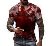 Halloween T Shirts For Men,Short Sleeve Shirts For Ladies Man Summer Fall Crewneck Print Fish Net Mesh Tops Shirt Blouse Mens Women 2026
