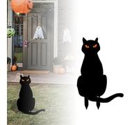 Halloween Table Decorations Halloween Art Grassland Courtyard Garden Ground Insertion Metal Crafts Garden Decoration ！ Spooky Decor (A, One Size)