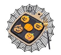 Halloween Table Mats, Spider Web | Waterproof Thermal Insulated Cobweb Table Mat | Festive Coasters, Multifunctional Non-Slip Table Mat