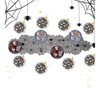 Halloween Table Runner, Black Lace Halloween Runners for Tables, Placemat Centerpieces for Haunted House Horror Movie Nights Trick-or-treat Buffet