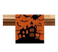 Halloween Table Runner,Haunted House Decorative Holiday Table Runners,Creepy Scary Runner,Seasonal Autumn Kitchen Dining Table Decoration for Halloween Scream Party Supplies Table Decorations,13x71In