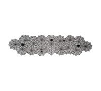 Halloween Table Runner - Spiderweb Black Lace Mantel Scarf | Halloween Mantel Scarf | Hallow-een Party Decorations Indoor For Festive Supplies, Window And Fireplace Cover With Spiderweb Decor