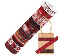 Halloween Tape Decorations, Transparent Wall Stickers, 16.4ft Sticky Border, Scrapbook Embellishment Roll, Paper Craft Materials, Laptop Decal Strip, Glass Panel Decor, Table Rim Highlight, Grown-Up H