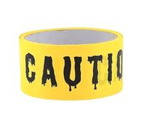 Halloween Tape Decorations - Warning Scary Yellow - Safety Scene Caution Tape Roll Party Props | for Outdoor Door Restaurant Home Office Yard Tree Danger Areas Holiday