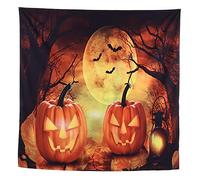 Halloween Tapestry Wall Hanging, Polyester Fiber Decor, Rich Color Pumpkin Design - Soft Texture, Multi Purpose Use, Ideal Backdrop Stand Photo Background (230 * 180cm)