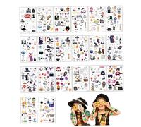 Halloween Tattoos For Kids 0Pcs/Set Glow In The Dark Halloween Tattoos For Kids Spooky Ghosts Skeletons Pumpkins