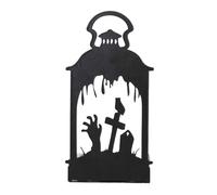 Halloween Tea Light Holder, Spooky Pillar Candlestick, Horror Wall Decor Accent, Gothic Decorative Ornament for Living Room, Bedroom, Halloween Display, 5.04 x 2.6 Inches
