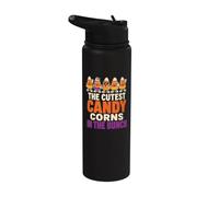 Halloween Teacher The Cutest Candy Corns in The Bunch Stainless Steel Insulated Water Bottle