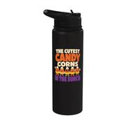 Halloween Teacher The Cutest Candy Corns in The Bunch Stainless Steel Insulated Water Bottle