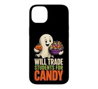 Halloween Teacher Will Trade Students For Candy Ghost Case for iPhone 14 Plus