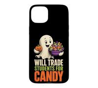 Halloween Teacher Will Trade Students For Candy Ghost Case for iPhone 15 Plus