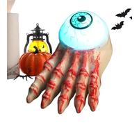 Halloween Tealight Candle - Eyeball Shaped Horrorible Decorative Prop,Spooky Tealight Candle | for Haunted House Yard Basement Garage Farmhouse Pub Home Office Dorm Room