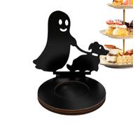 Halloween Tealight Holder Scary Black Silhouette Trick or Treat Decor