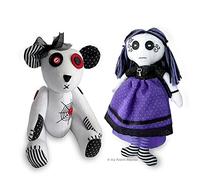 Halloween Teddy Bear & Gothic Rag Doll Sewing Patterns Bundle
