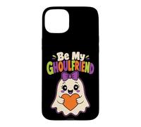 Halloween Teens Be My Ghoulfriend Cute Ghost Spooky Case for iPhone 15 Plus