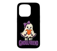 Halloween Teens Be My Ghoulfriend Cute Ghost Spooky Case for iPhone 15 Pro