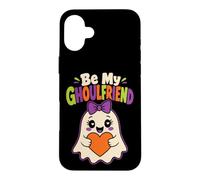 Halloween Teens Be My Ghoulfriend Cute Ghost Spooky Case for iPhone 16 Plus