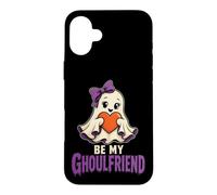 Halloween Teens Be My Ghoulfriend Cute Ghost Spooky Case for iPhone 16 Plus