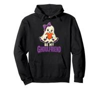 Halloween Teens Be My Ghoulfriend Cute Ghost Spooky Pullover Hoodie