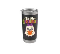 Halloween Teens Be My Ghoulfriend Cute Ghost Spooky Stainless Steel Insulated Tumbler