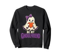 Halloween Teens Be My Ghoulfriend Cute Ghost Spooky Sweatshirt