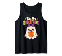 Halloween Teens Be My Ghoulfriend Cute Ghost Spooky Tank Top
