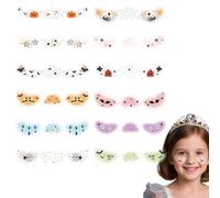 Halloween Temporary Stickers Cute Pumpkin Spider Pattern Decals