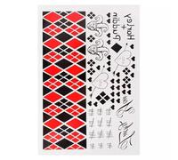 Halloween Temporary Tattoo,Joker Temporary Tattoos For Men Women Girls Adults Halloween Cosplay Accessories (style 4)
