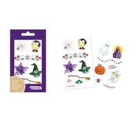 Halloween Temporary Tattoos for Kids - Bat, Ghost, Vampire and Spider - Namaki