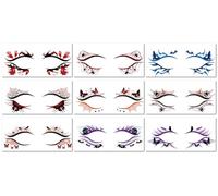 Halloween Temporary Tattoos, Pumpkin Spider Web Stickers, Waterproof 195 * 80MM A018