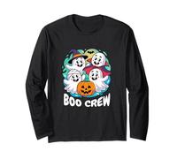 Halloween The Boo Crew Cute & Funny Friendly Ghosts Long Sleeve T-Shirt