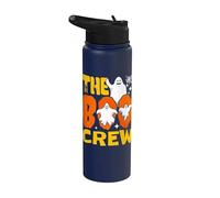 Halloween The Boo Crew Cute Ghost Spooky Family Matching Stainless Steel Insulated Water Bottle