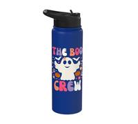 Halloween The Boo Crew - Cute Ghost - Spooky Family Matching Stainless Steel Insulated Water Bottle