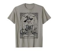 Halloween The Booked Ghost Tarot Cute Book Lover T-Shirt