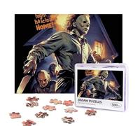 Halloween The Curse of Michael Myers Puzzles 500 Pieces Personalized Jigsaw Puzzles Photos Puzzle with Storage Bag Challenging Picture Puzzle for Adults Home Decor Wedding (52x38 CM)