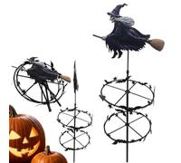 Halloween The Enchanted Witch Garden Wind Spinner,2D Wind Spinners Outdoor
