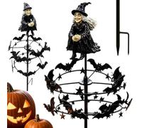 Halloween The Enchanted Witch Garden Wind Spinner,3D Wind Spinners Outdoor