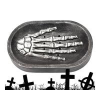 Halloween Theme Bathroom Soap Dish, Decorative Soap Dish, Space Saving Shampoo Tray, Shampoo Bar Holder with Easy Drainage 13.3x8.5x1.8cm/5.24x3.35x0.71inch for Bathroom