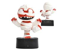 Halloween Theme Car Dashboard Decorations For Your Vehicle, Shaking Mummy Figures For Dashboard, Cute Solar Powered Figure Suitable For Car And Home Halloween Decoration